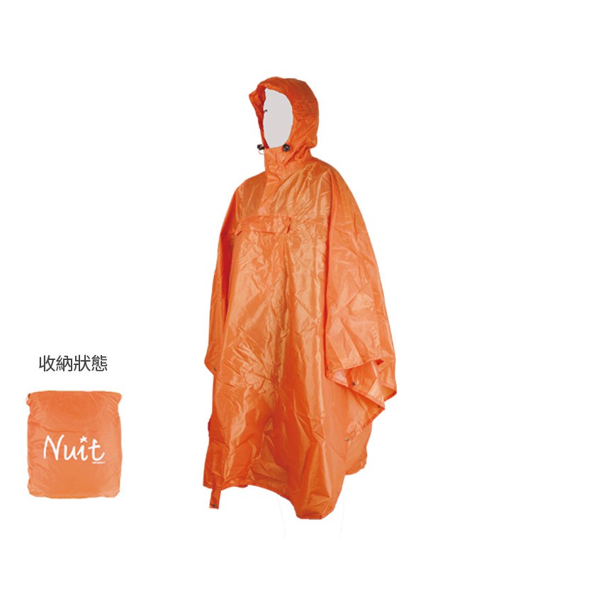 ※大寬幅設計，通用性極高※ 側邊壓釦，變化多，穿戴更容易※魔鬼沾、彈釦設計，一應具全※可收合的加大背包空間，背包不卡卡※2000mm耐水壓，帳篷製作等級商品型號NTG02OG商品名稱努特Nuit輕量化
