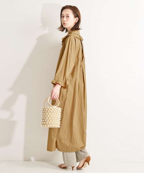 荷葉袖荷葉領typewriter連身裙