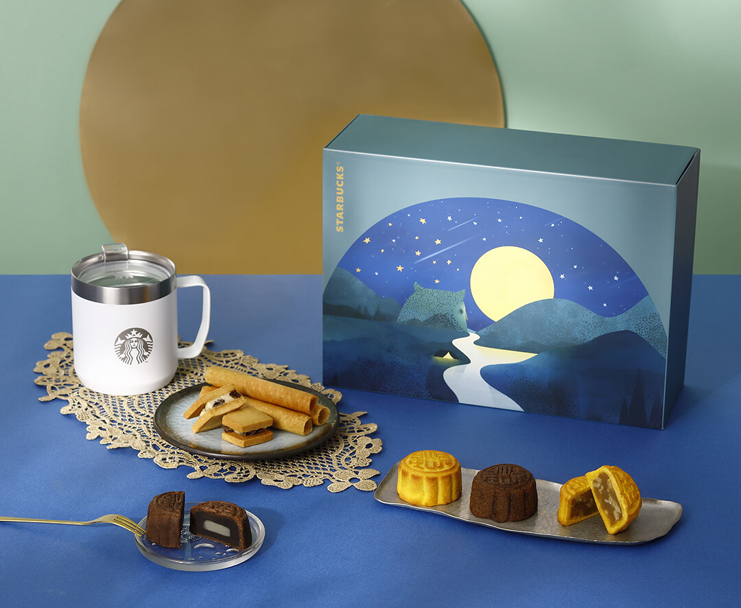 2023星巴克中秋禮盒：星巴克女神、經典貨櫃車變成禮盒太可愛，爽嗑月餅再享中秋優惠
