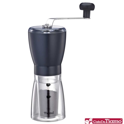 強制進豆葉片設計，不跳豆透明儲粉槽，容量25g，可存放2杯量咖啡粉體積輕巧，方便攜出使用居家個人、辨公室、個性咖啡廳、玩家小店 皆適宜