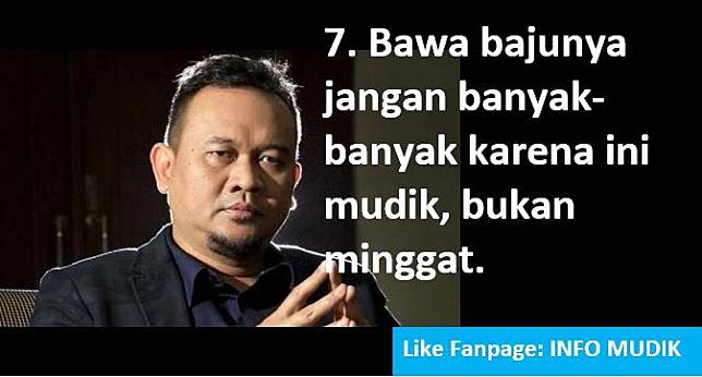 8 Tips Mudik ala Cak Lontong 'Ingat, Ini Mudik Bukan Minggat'