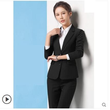 西裝套裝女工作服小西服大學生面試女士正裝職業套裝女氣質