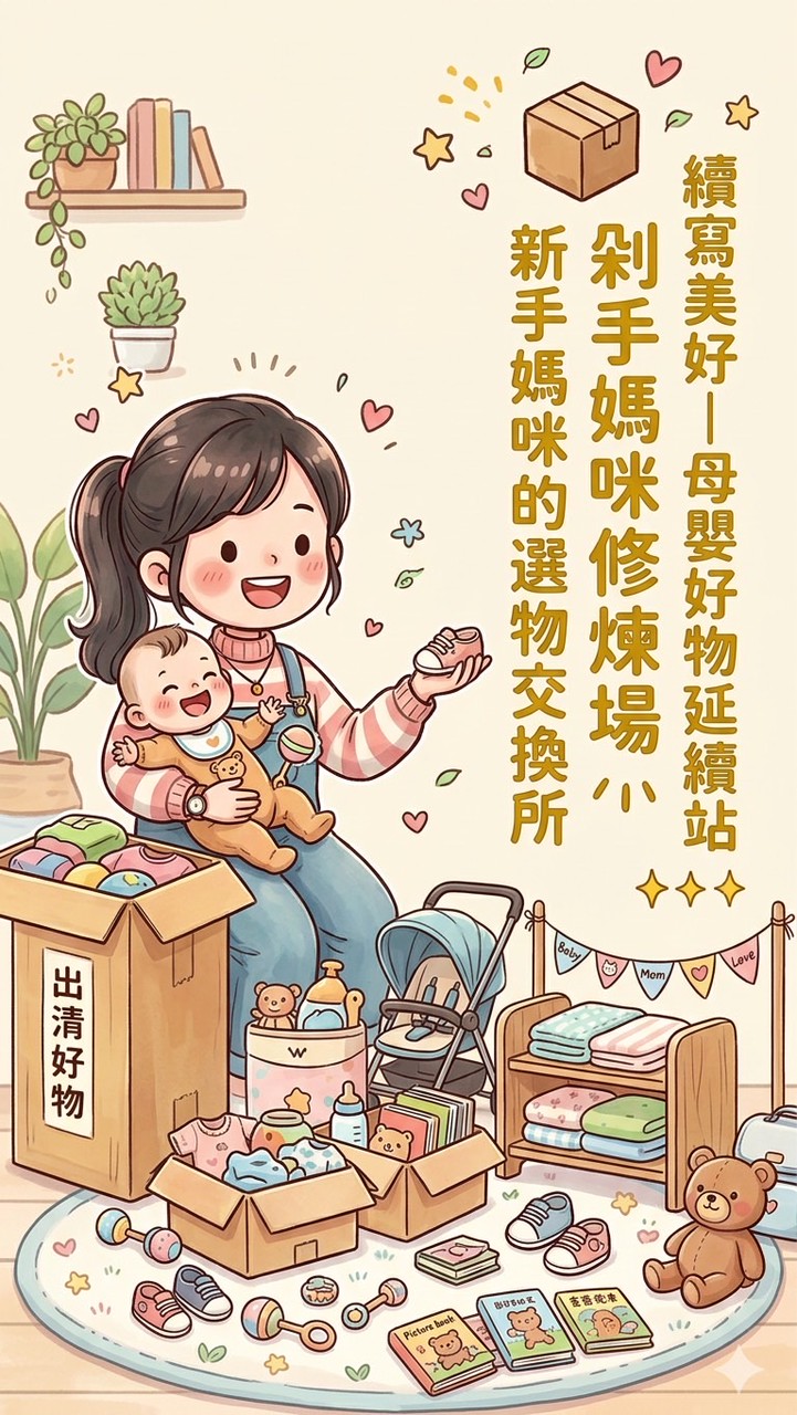 📦 續寫美好｜母嬰用品好物延續站｜剁手媽咪修煉場｜新手媽咪的選物交換所✨