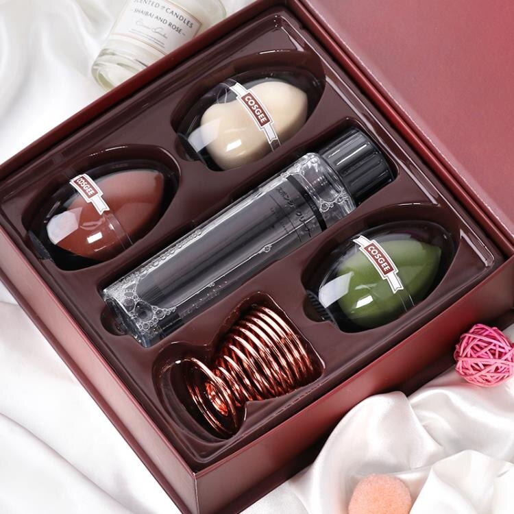 Beclean/貝卡琳粉撲海綿美妝蛋化妝蛋彩妝蛋不吃粉架子清洗套裝