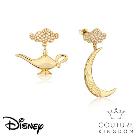 Disney Jewellery 迪士尼阿拉丁神燈鍍14K金耳環 Aladdin Genie Lamp Earrings by Couture Kingdom