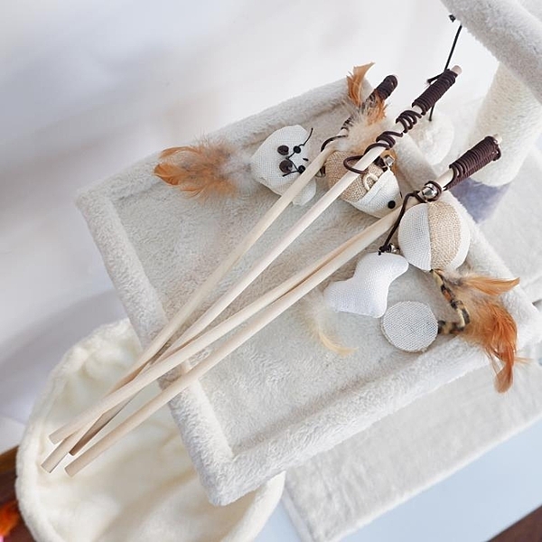 寵物貓咪用品不倒翁玩具 最愛老鼠原木逗貓棒毛絨薄荷魚套裝電動狗狗玩具