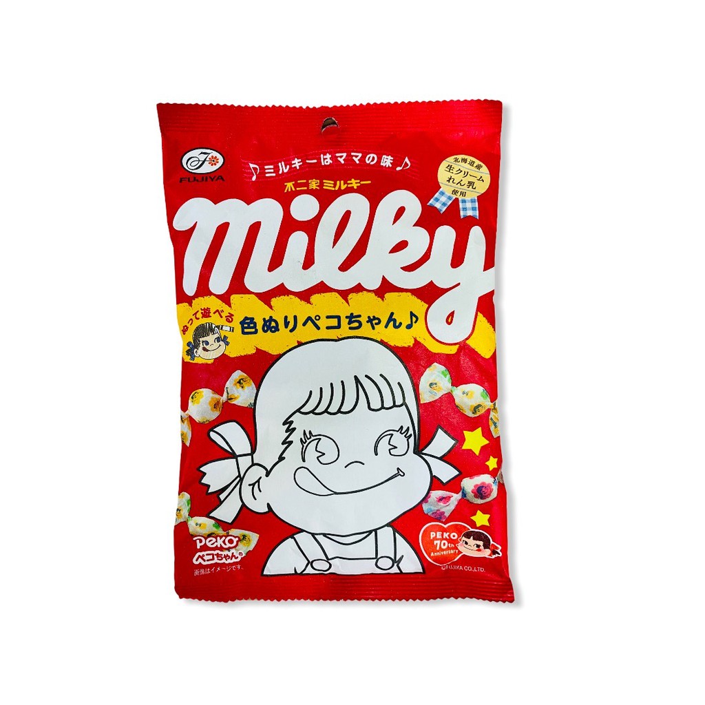 不二家FUJIYA MILKY 牛奶糖彩繪版本 118g