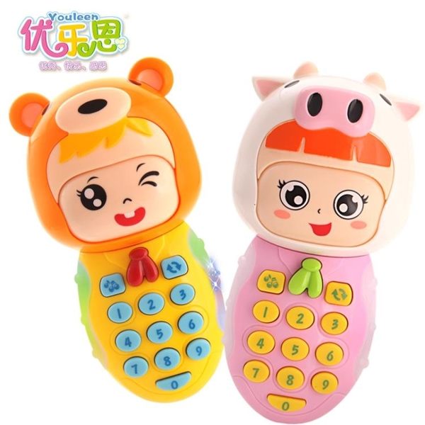 寶寶音樂手機兒童電話歲嬰兒0-1-3歲玩具防口水小孩聲光益智 ATF 伊衫風尚