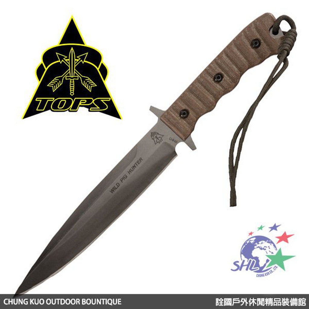 Tops Knives 美國刀廠 WILD PIG HUNTER 電木柄野豬獵刀 / WPH-07 【詮國】