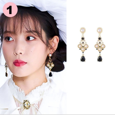 最火紅韓劇德魯納酒店 IU同款華麗低調神秘 20款耳環總有妳的風格 韓國同步零時差 精緻紙盒出貨