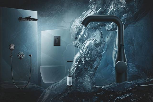 GROHE 推出最新的鍍鉻色 Phantom Black 詮釋永恆經典。