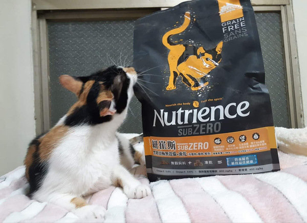 貓飼料推薦-貓奴必備紐崔斯Nutrience 頂級無穀飼料 凍乾系列 成貓無穀 火雞肉+雞肉+鮭魚 2.27kg 開箱分享
