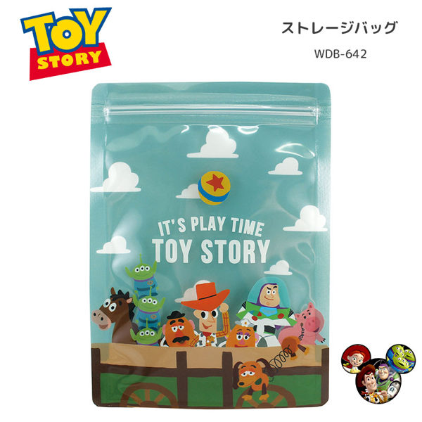 日本製迪士尼玩具總動員餅乾袋夾鏈4入602541通販屋