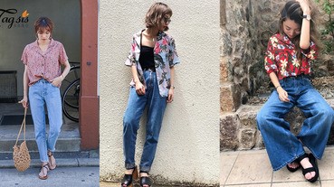 掀起清爽中性風！穿起「夏威夷恤」搖身一變就是小伙子，日系穿搭大放送〜