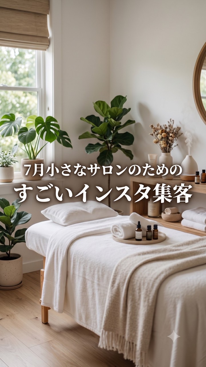 7月小さなサロンのためのすごいインスタ集客