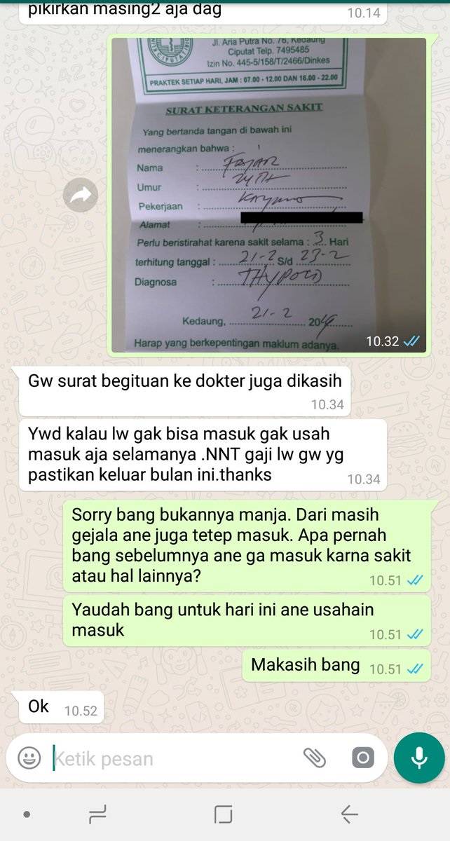 Karena berhalangan kerja atau sakit maka biasanya ada toleransi yang diberikan pihak pembe Cara Membuat Surat Izin Tidak Masuk Kerja Karena Anak Sakit