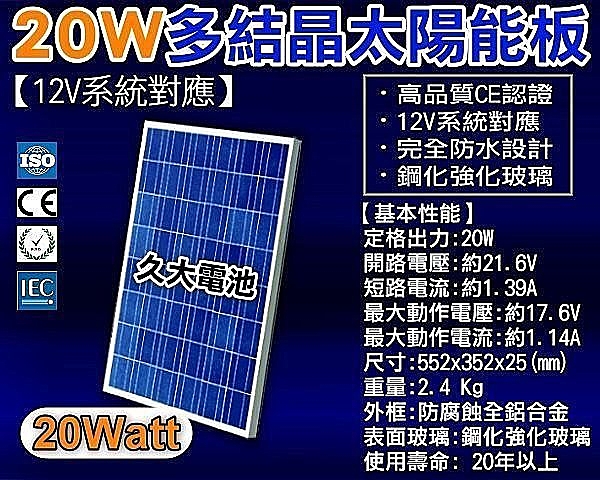 久大電池 專家 - 全台最專業電池銷售體系 - 完善售後服務 - 線上技術諮詢服務 -