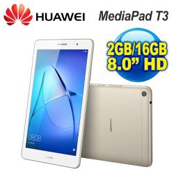 ◎主螢幕：1280 x 800 pixels，8.0吋HD|◎尺寸：211.07 x 124.65 x 7.95 mm|◎重量：350g品牌:HUAWEI華為系列:MediaPadT3型號:Media