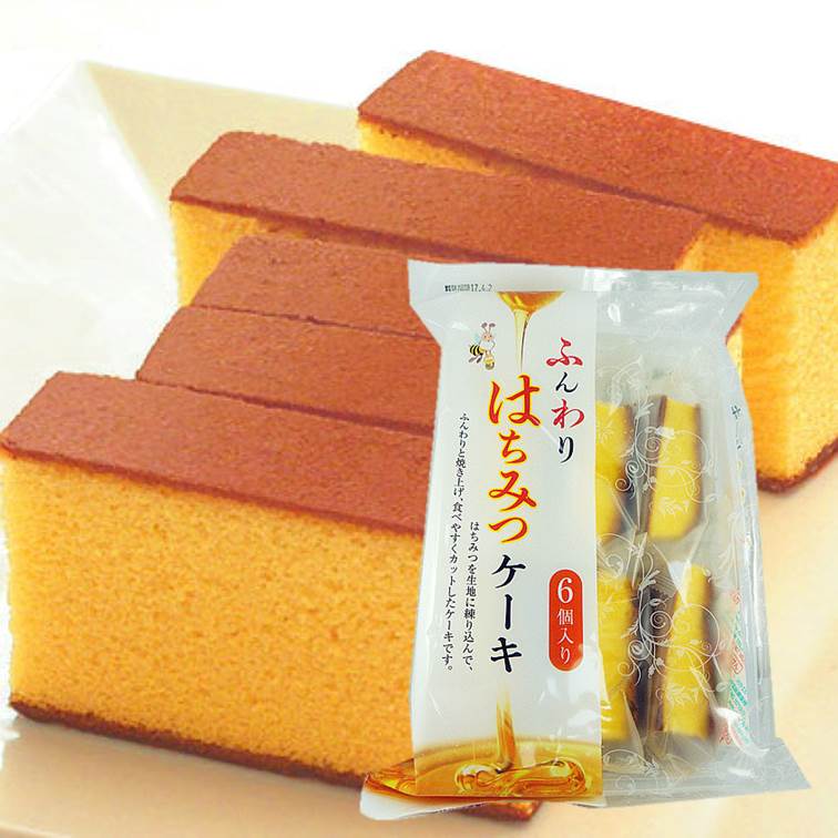 【津具屋】蜂蜜蛋糕6入 210g 津具屋製菓 ふんわりはちみつケーキ 日本進口零食。人氣店家挑食屋PIKIYA的【休閒零食】有最棒的商品。快到日本NO.1的Rakuten樂天市場的安全環境中盡情網路購