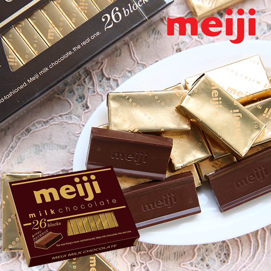 日本原裝進口 明治生產的經典長銷商品 香甜滑順的口感 一口一片 輕鬆享有巧克力的芳醇美味本批出貨賞味期限：2021/07/31保存期限 : 12個月產品容量：120g (26枚)原產地 : 日本 靜岡