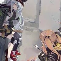 Anime military camp and city