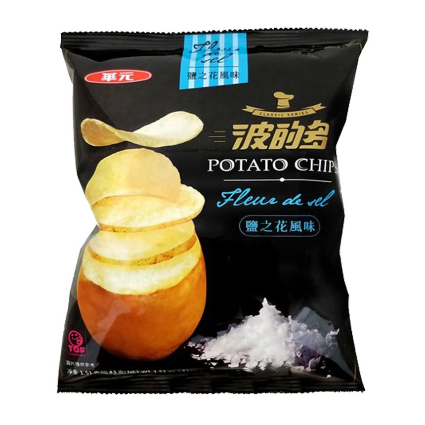 極其珍貴的鹽中鑽石鹹味圓潤回甘輕柔全素者可食3.商品重(容)量：21gX1包4.內容物名稱(成分)：馬鈴薯、棕櫚油(未經氫化)、複合調味料(麥芽糊精、葡萄糖、調味劑(L-麩酸鈉、琥珀酸二鈉、5-次黃嘌