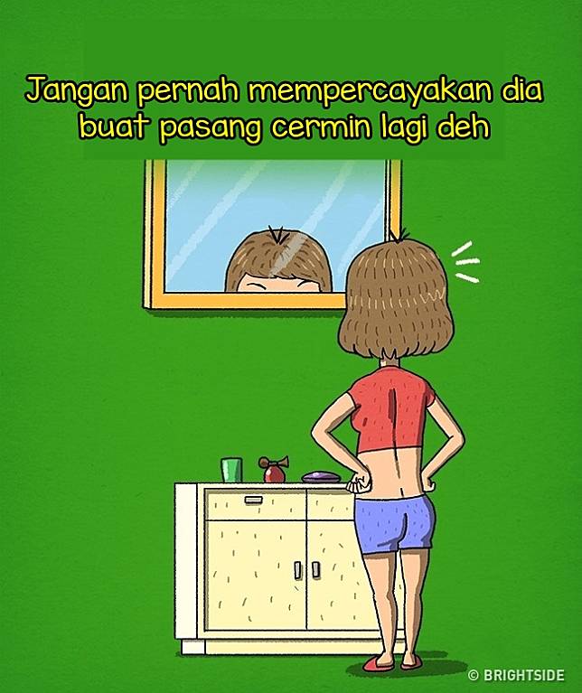 10 Ilustrasi Tunjukkan Rempongnya Punya Pasangan Tinggi, Kamu Juga?