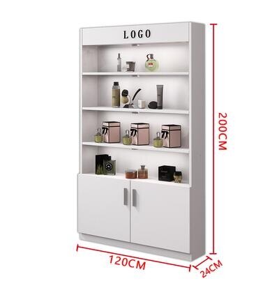 化妝品展示櫃簡約現代展櫃貨櫃陳列櫃美容院櫃子產品貨架展示架 ATF 魔法鞋櫃