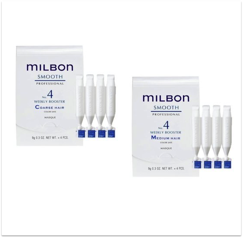 ☆廠商合法進口 有中文標示☆ 哥德式 MILBON 絲柔護髮系列 No.4 瞬間護髮 （粗硬髮用 /一般髮用) 9g*4支