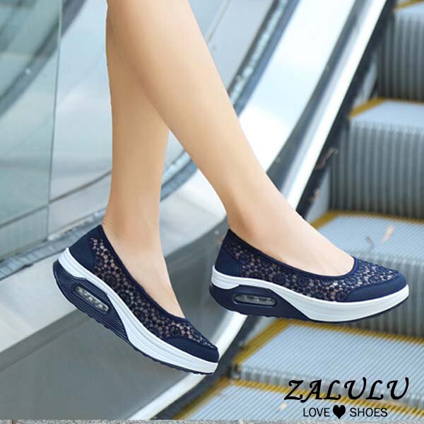 ZALULU愛鞋館 8BD213SALE 氣質簍空蕾絲遙遙厚底鞋-紅38