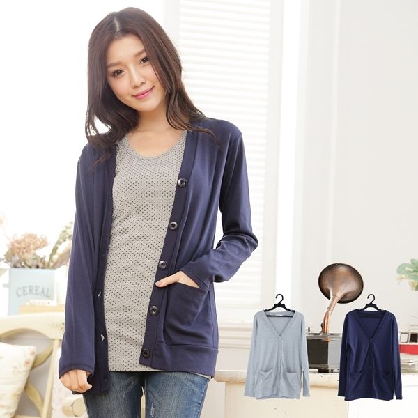 溫柔暖感 二側口袋開釦長版外套(共2色)(XS-6L)onlyyou 中大尺碼 MIT台灣製【A1123】