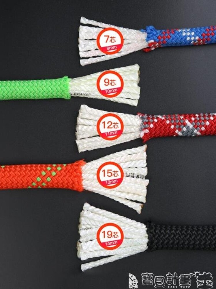 攀岩繩 一件兩米 靜力繩攀巖繩速降繩戶外登山繩子安全繩高空作業救援攀登繩索JD 寶貝計畫