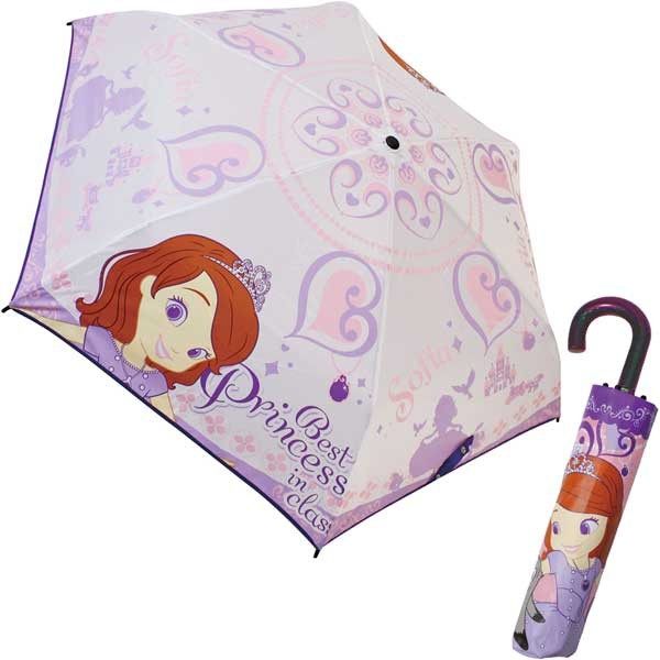 日本進口 蘇菲亞 小公主 雨傘 輕量型 晴雨傘 折疊傘 附傘套 【金玉堂文具】