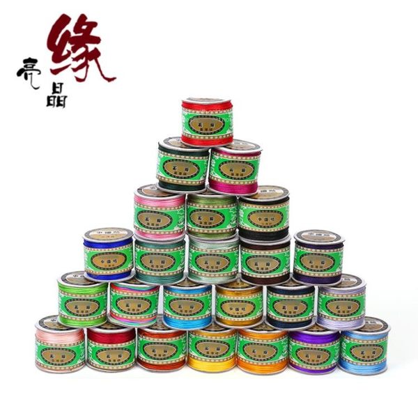 [超豐國際]5/6/7號玉線手工編織線繩 中國結編織材料紅繩1入