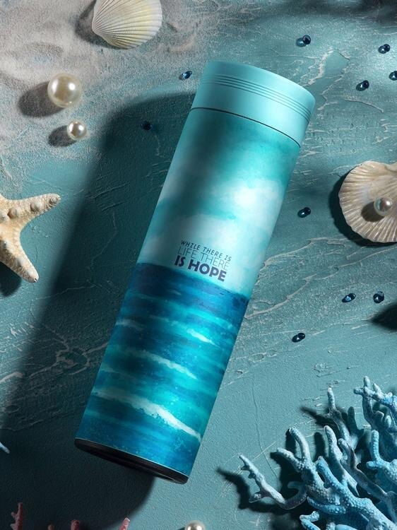 【快速出貨】智能測溫保溫杯女男簡約網紅便攜水杯學生可愛不銹鋼杯子ins創意