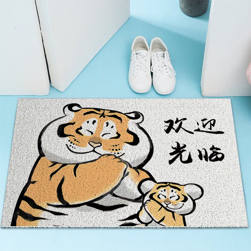 新春進門地墊 地毯地墊 我不是胖虎地墊入戶門絲圈進門玄關墊子2020新年虎年門墊門口腳墊『cyd13726』