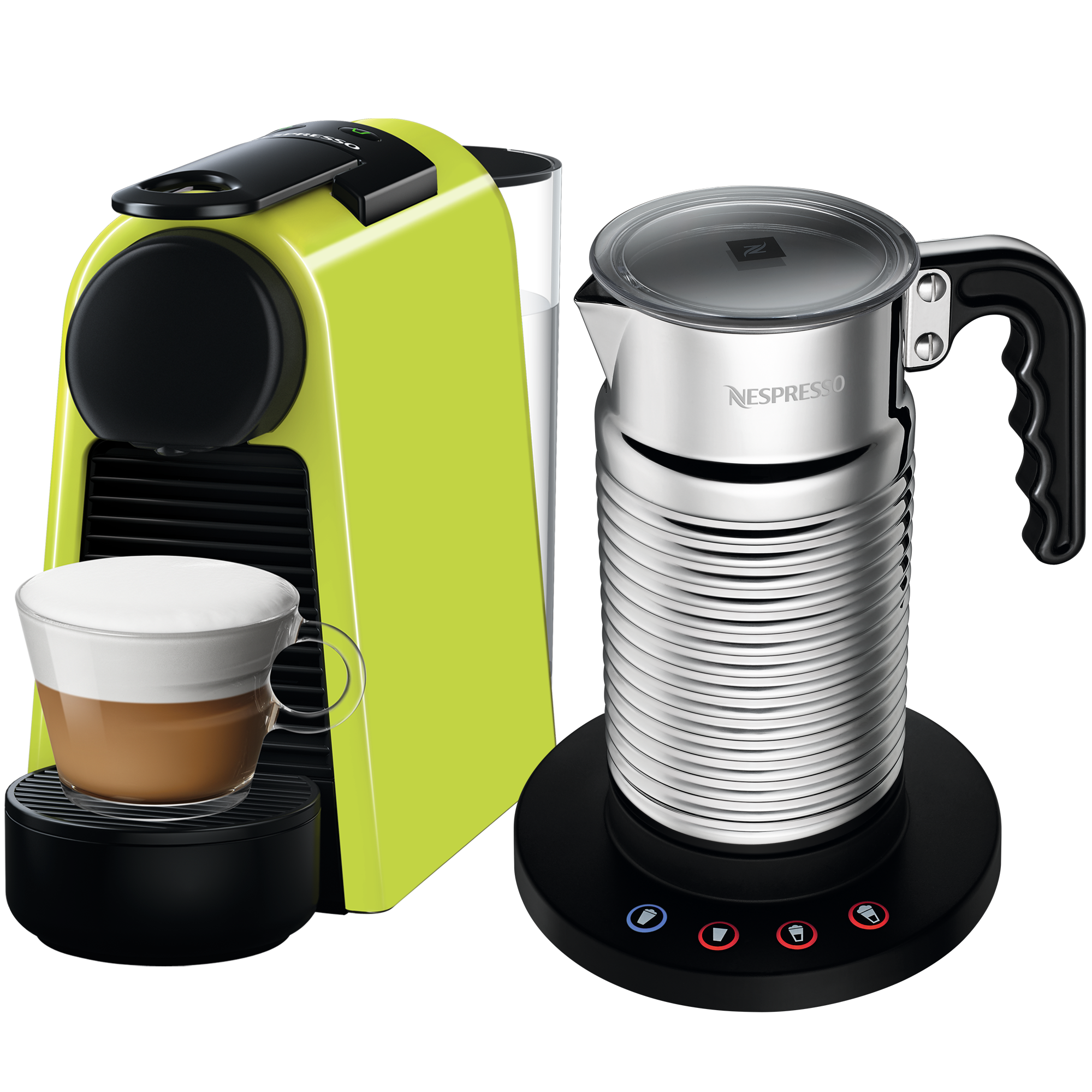 Nespresso ESSENZA MINI 萊姆綠& AERO4奶泡機組合