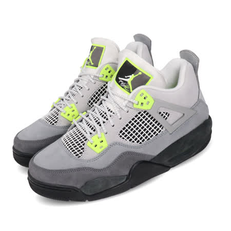 品牌: NIKE型號: CT5343-007品名: Air Jordan 4 Retro SE GS特點: SE Neon 大童 喬丹 AJ4 灰 綠