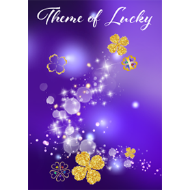 グングン運気が上がる金のクローバー(紫)