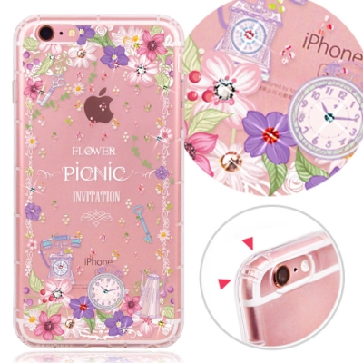 奧地利進口水鑽，純手工貼鑽 四角雙氣墊，加強緩衝撞擊力 攝影鏡頭孔精準縷空，不影響使用 i6s/i6/4.7吋