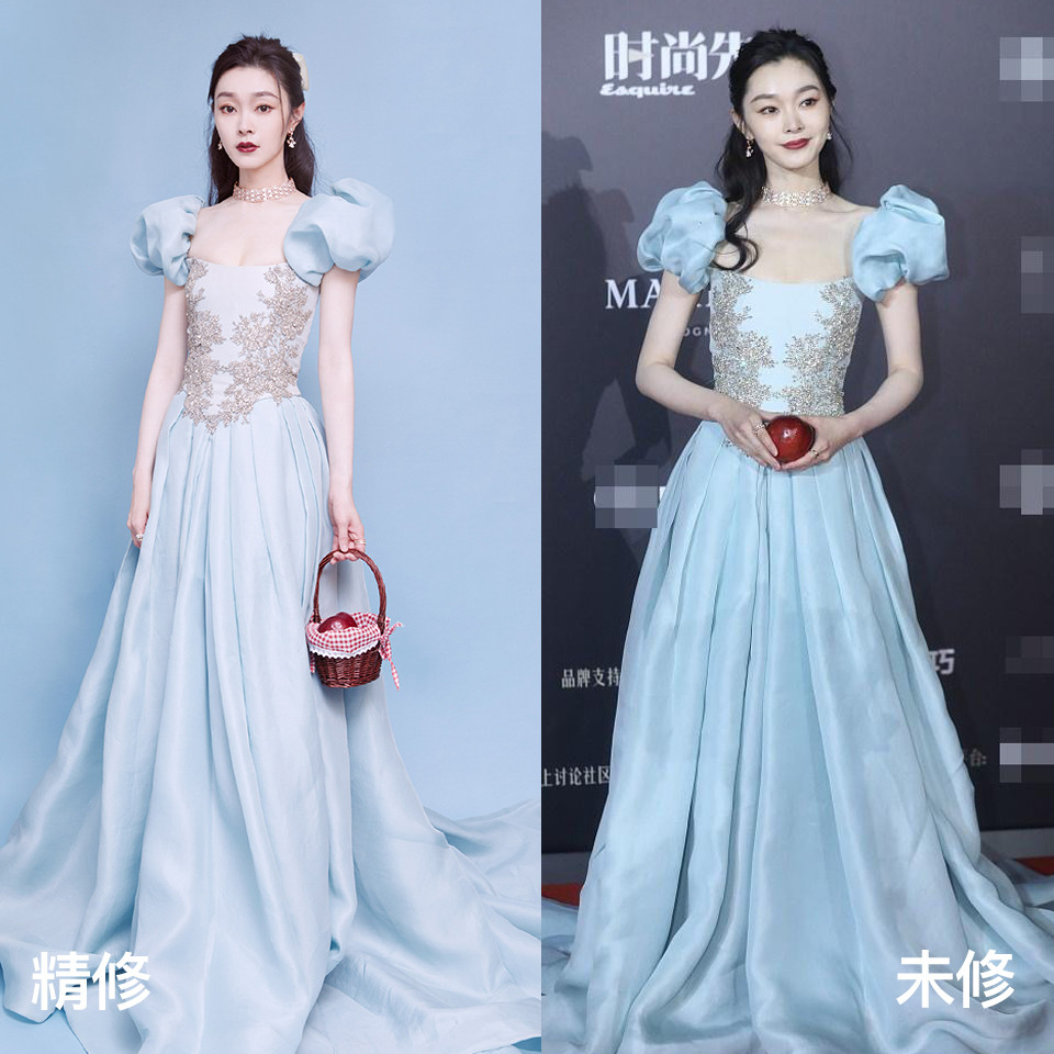 女星紅毯造型精修vs未修7：宋軼