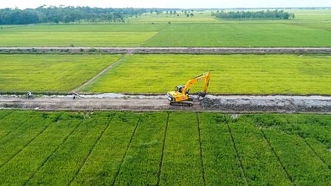 Ilustrasi luas lahan yang siap digarap para petani.