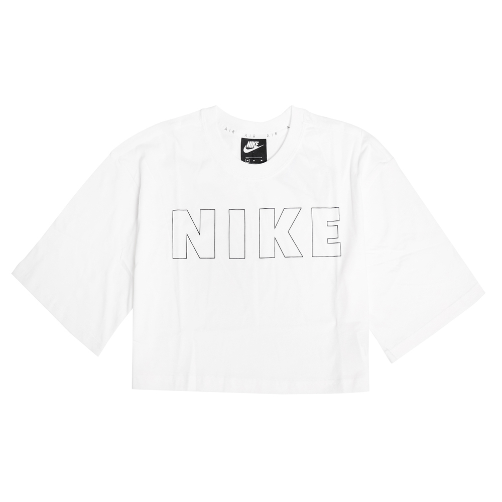 短版流行上衣品牌:NIKE型號:CJ3060-100品名:Air Cropped T-Shirt配色:白色,黑色