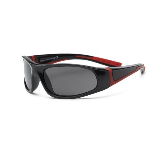 【淘氣寶寶】音速閃電兒童太陽眼鏡4-7歲/紅黑 RKS4-01294 (UV400鏡片，可完全過濾UVA和UVB兩種紫外線)