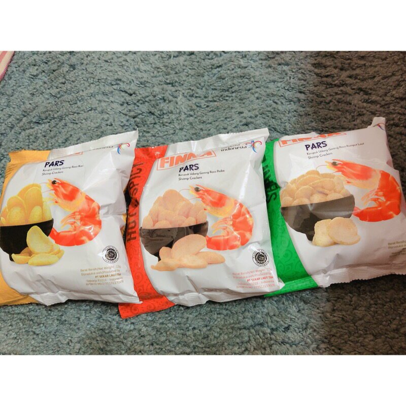 印尼**** Finna 蝦餅 15g 隨身包 海苔/ 辣味 /咖哩風味