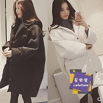 棉衣女冬裝新款斗篷外套韓版學生加厚拼接棉服中長款面包服潮