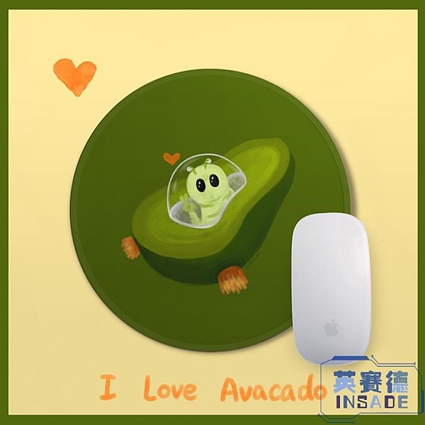 蘿卜粽牛油果綠水蜜桃大小鼠標墊防水滑鼠墊mousepad可愛鎖邊游戲