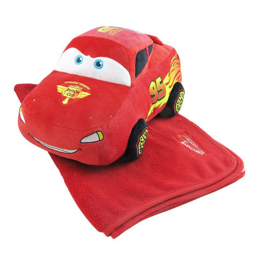 《LEing》迪士尼CARS2汽車總動員閃電麥坤抱枕毯★funbox生活用品★_RD00035