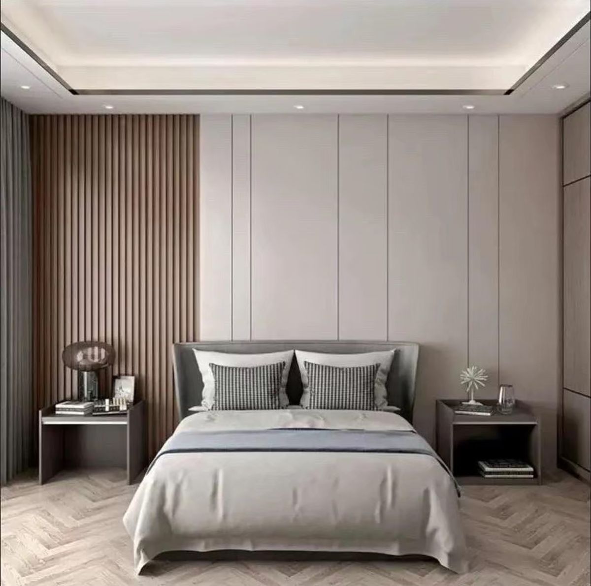 實木格柵板；空間設計；室內設計；材質