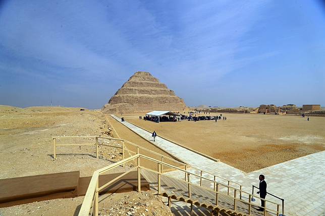 Image result for Madbouly inaugurates Djoser Pyramid after 14 years of restoration